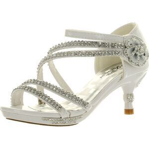 Fabulous Glamour-28K White ChildG sandals 4 NEW